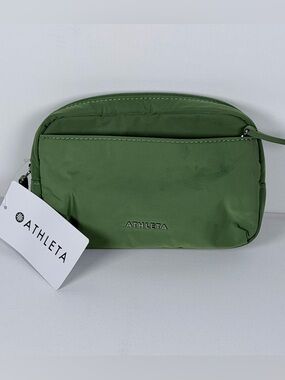 Athleta All About Large Crossbody Belt Bag - Green - NWT